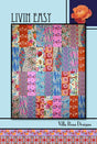 Livin Easy Pattern Card for Villa Rosa Designs finished size 54"x66"