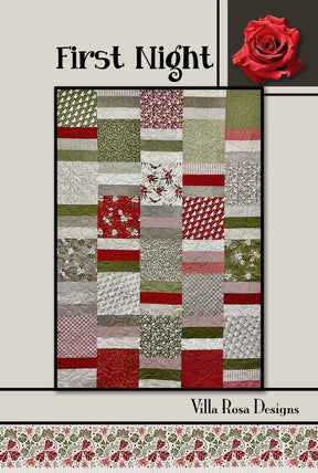 First Night Printed Pattern Villa Rosa Designs Size 48" x 68"