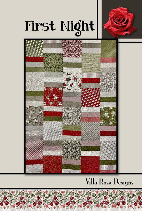 First Night Printed Pattern Villa Rosa Designs Size 48" x 68"