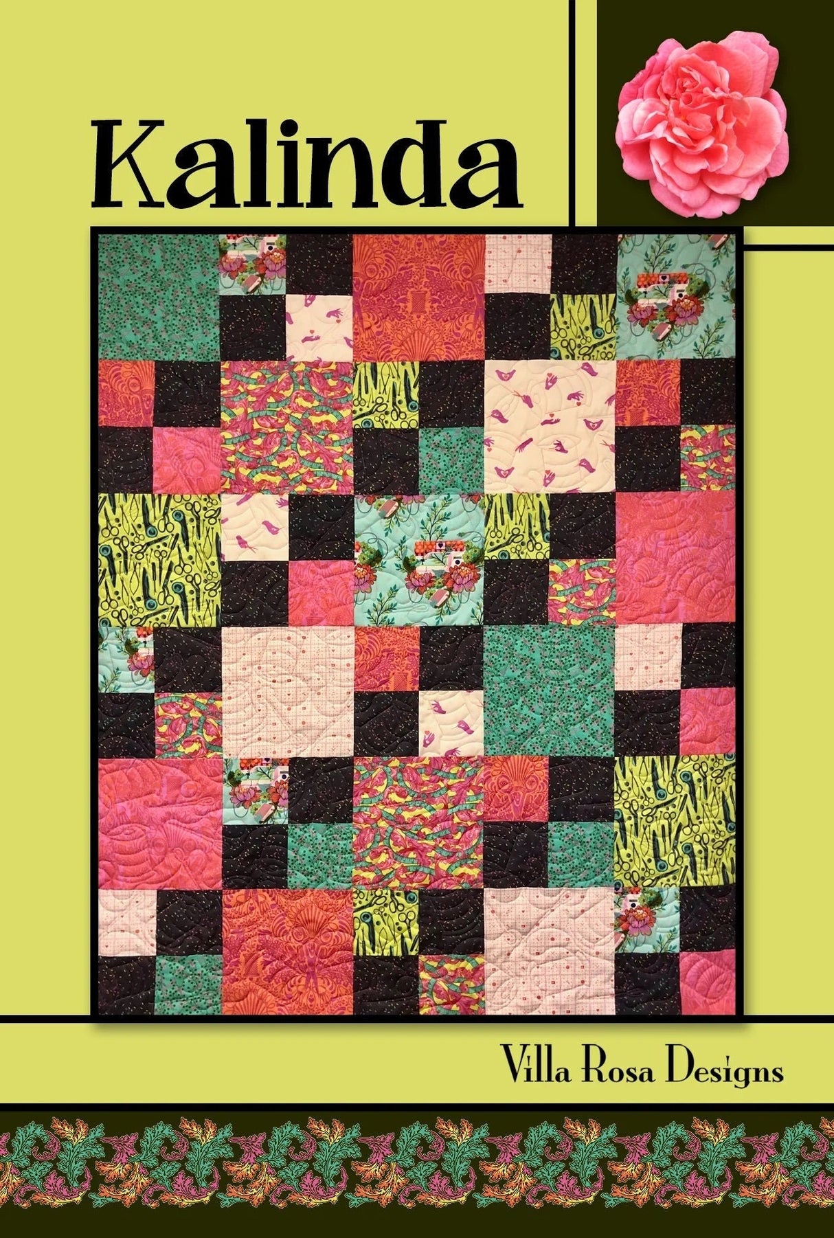 Kalinda Quilt Pattern Villa Rosa Designs Finished 45 x 54