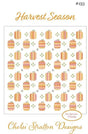 Harvest Season Design Pattern CSD 153 Chelsi Stratton by Chelsi Stratton Designs 61" x 66"