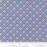 Peachy Keen Peaches Cobalt 29171-16 by Corey Yoder Sold in 1/2 yard increments cut continuously 