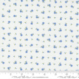 Peachy Keen Pixie Off White Blue 29175-21 by Corey Yoder for Moda Fabrics - Sold in 1/2 Yard Increments