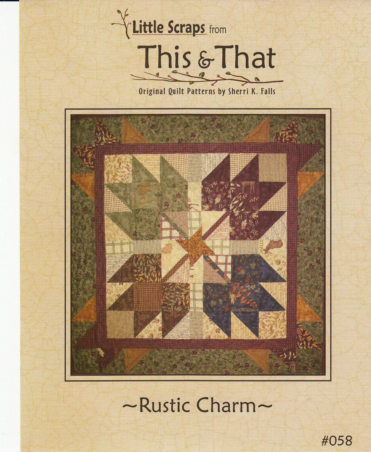 Rustic Charm Mini Little Scraps Quilt Pattern TAT058 for This and That