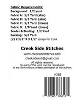 Timber Pines Table Runner CSS365 From Creek Side Stitches