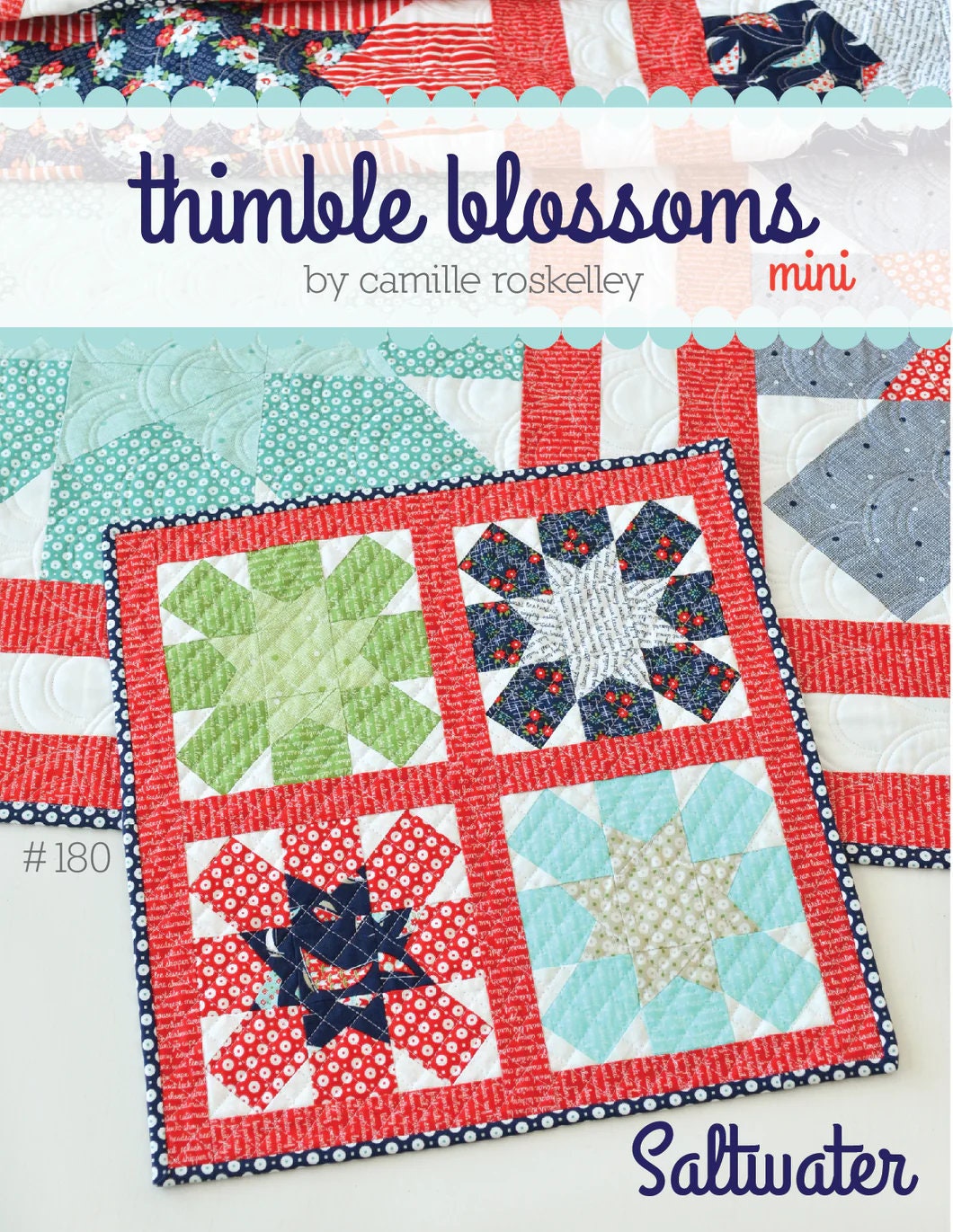 Saltwater MINI - PAPER pattern By Thimble Blossoms Printed Pattern only TBL180 Bin MP