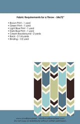 Crackle Quilt Pattern OWS 7072 from On Williams Street 54" x 72" Printed Pattern Only