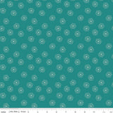 Bee Dots Rose Lagoon Yardage C14180-Lagoon by Lori Holt for Riley Blake Designs Sold in 1/2 yard increments.