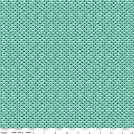 Mercantile Dearest Sea Glass Yardage C14387-Seaglass by Lori Holt of Bee in my Bonnet for Riley Blake Designs Sold in 1/2 yard increments.