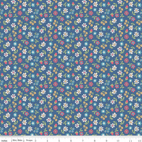 Mercantile Remembrance Denim Yardage C14394-Denim by Lori Holt of Bee in my Bonnet for Riley Blake Designs Sold in 1/2 yard increments