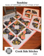Sunshine Quilt Pattern CSS316 by Creek Side Stitches Table Runner, Topper, Trivet