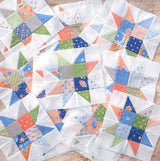 Peachy Keen Pixie Off White Blue 29175-21 by Corey Yoder for Moda Fabrics - Sold in 1/2 Yard Increments