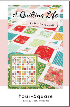 A Quilting Life Four-Square QLD177 A Quilting Life Designs by Sherri McConnell 7 Sizes
