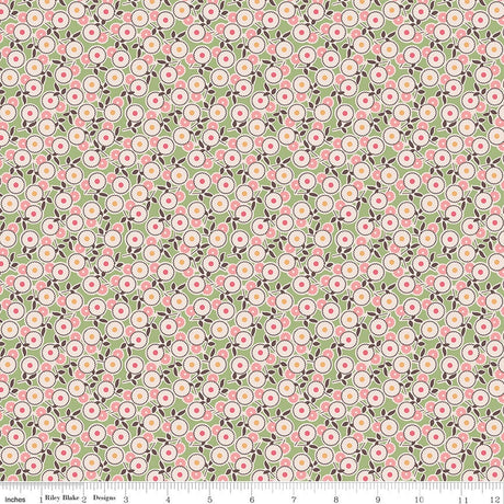Mercantile Legacy Lettuce Yardage C14384-Lettuce by Lori Holt of Bee in my Bonnet for Riley Blake Designs Sold in 1/2 yard increments