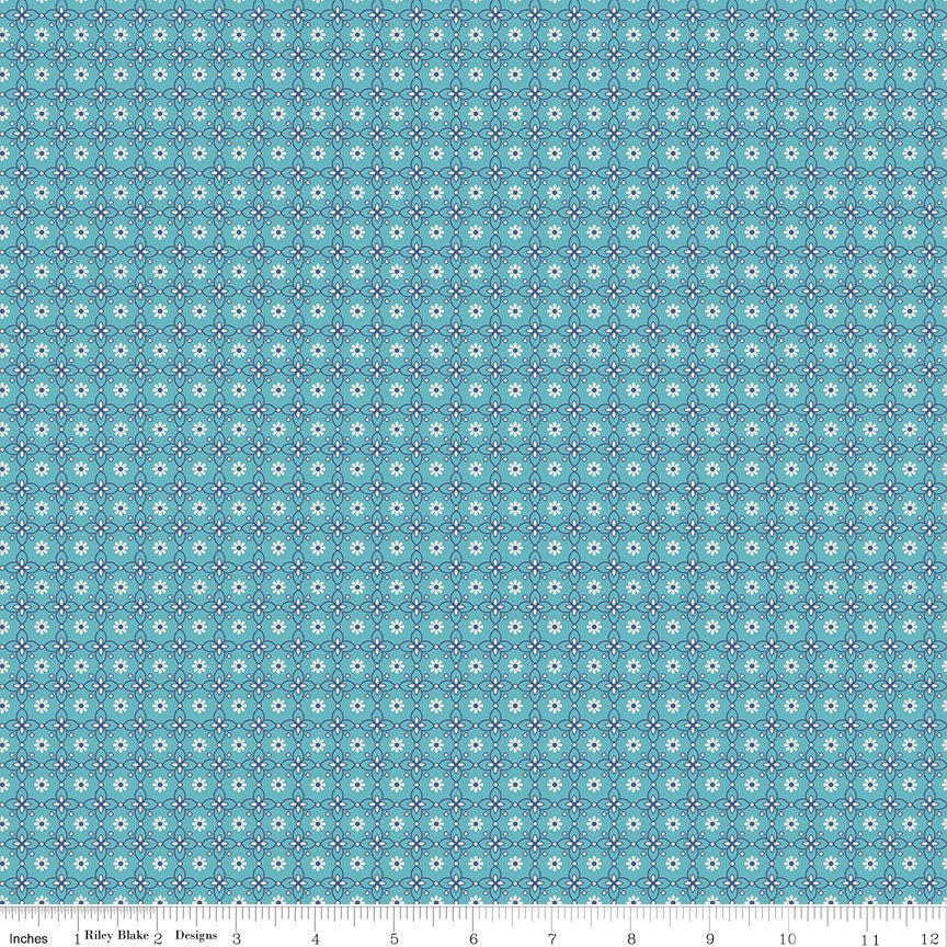 Mercantile Dainty Cottage Yardage C14385-Cottage by Lori Holt of Bee in my Bonnet for Riley Blake Designs Sold in 1/2 yard increments.
