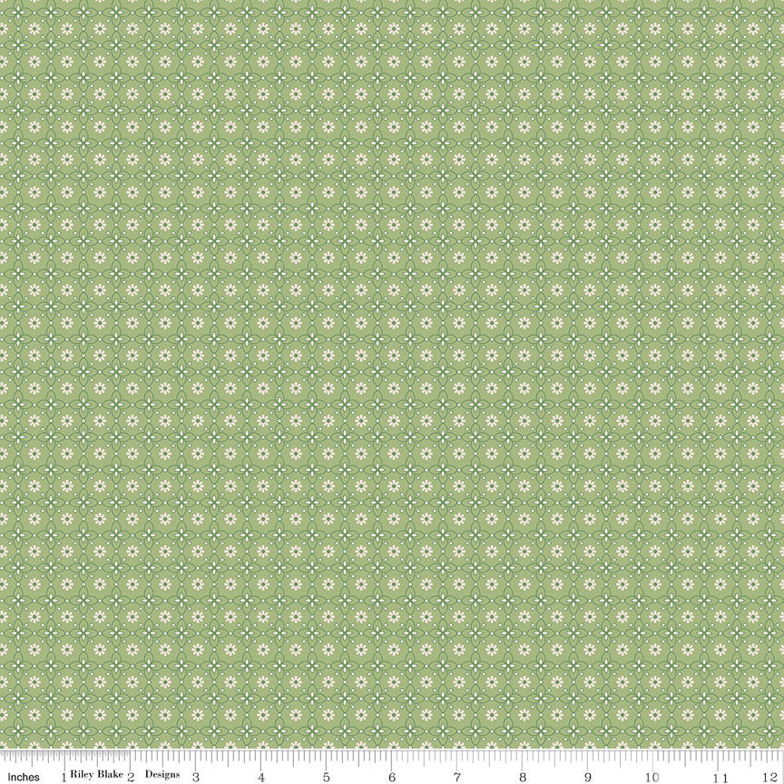 Mercantile Dainty Lettuce Yardage C14385-Lettuce by Lori Holt of Bee in my Bonnet for Riley Blake Designs Sold in 1/2 yard increments.