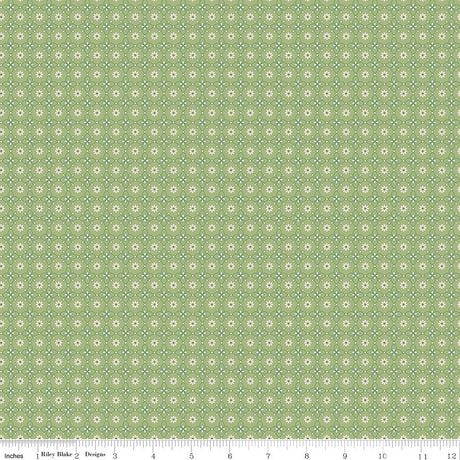 Mercantile Dainty Lettuce Yardage C14385-Lettuce by Lori Holt of Bee in my Bonnet for Riley Blake Designs Sold in 1/2 yard increments.