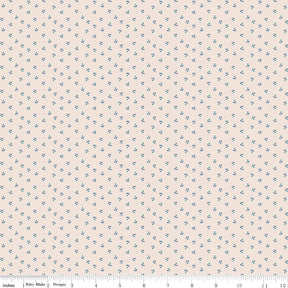 Mercantile Sweet Background Denim Yardage C14405-Denim by Lori Holt of Bee in my Bonnet for Riley Blake Designs Sold in 1/2 yard increments