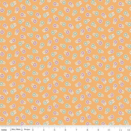 Mercantile Timeless Marigold Yardage C14399-Marigold by Lori Holt of Bee in my Bonnet for Riley Blake Designs Sold in 1/2 yard increments