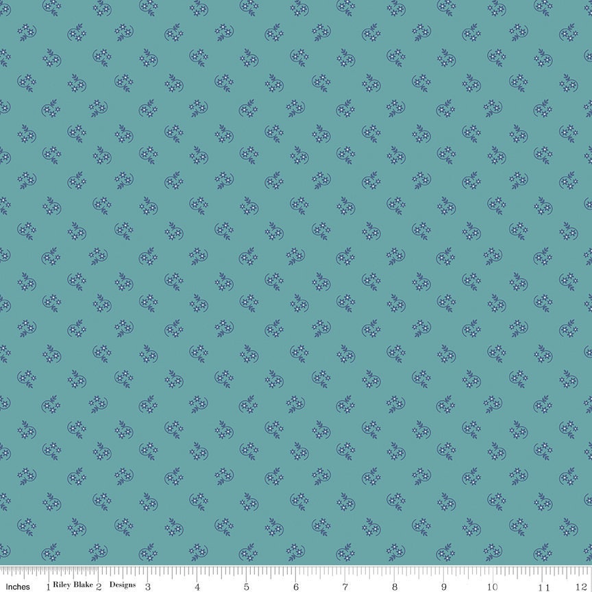 Mercantile Reminisce Raindrop Yardage C14395-Raindrop by Lori Holt of Bee in my Bonnet for Riley Blake Designs Sold in 1/2 yard increments.