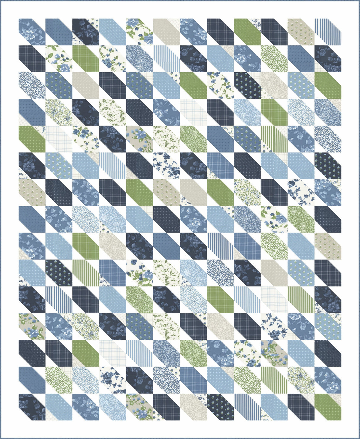 Coastal Quilt Pattern by Thimble Blossoms TBL280 size - 60 x 73” x 78” Printed Pattern ONLY