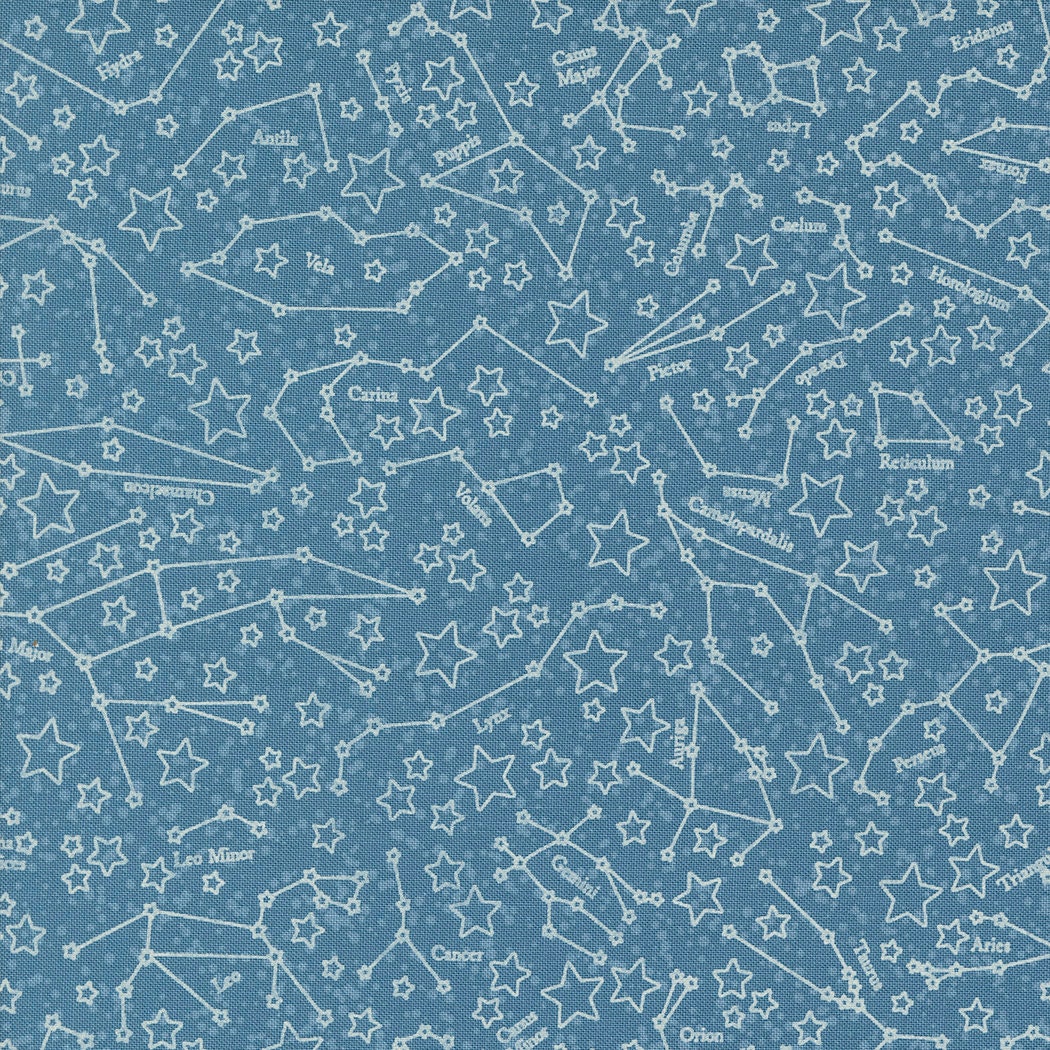 Starry Sky Constellations Evening Yardage 24162-16 by April Rosenthal for Moda Fabrics Sold in 1/2 yard increments