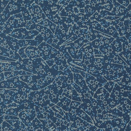 Starry Sky Constellations Night Yardage 24162-17 by April Rosenthal for Moda Fabrics Sold in 1/2 yard increments