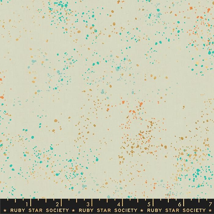 Speckled Metallic Shell Yardage RS5027 82M by Ruby Star Society and Rashida Coleman Hale for Ruby Star Society Sold in 1/2 Yard Increments