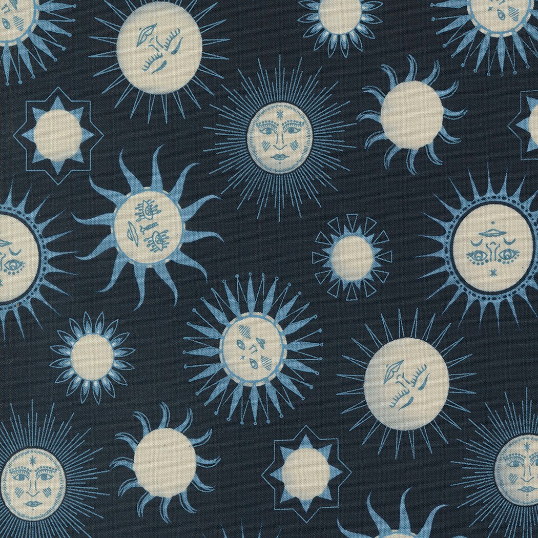 Starry Sky Solar Midnight Yardage 24161-18 by April Rosenthal for Moda Fabrics Sold in 1/2 yard increments