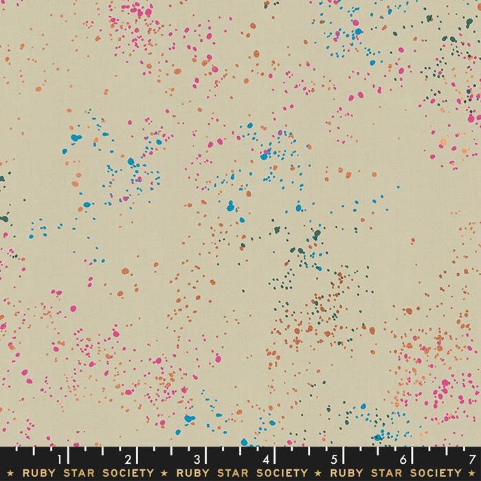 Speckled Metallic Khaki by Rashida Coleman Hale for Ruby Star Society RS5027 66M Sold in 1/2 Yard Increments