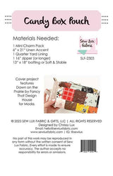 Candy Box Pouch Pattern SLF2303 by Chrissy Lux of Sew Lux Fabrics