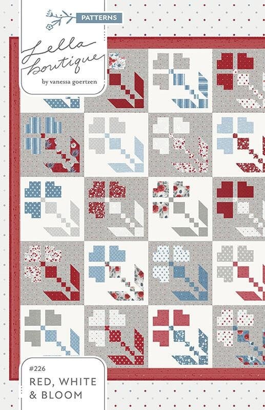 Red, White, & Bloom Printed Pattern by Vanessa Goertzen for Lella Boutique LB226