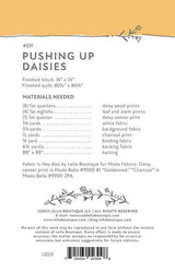 Pushing Up Daisies Printed Pattern by Vanessa Goertzen for Lella Boutique LB 231 80 x 80