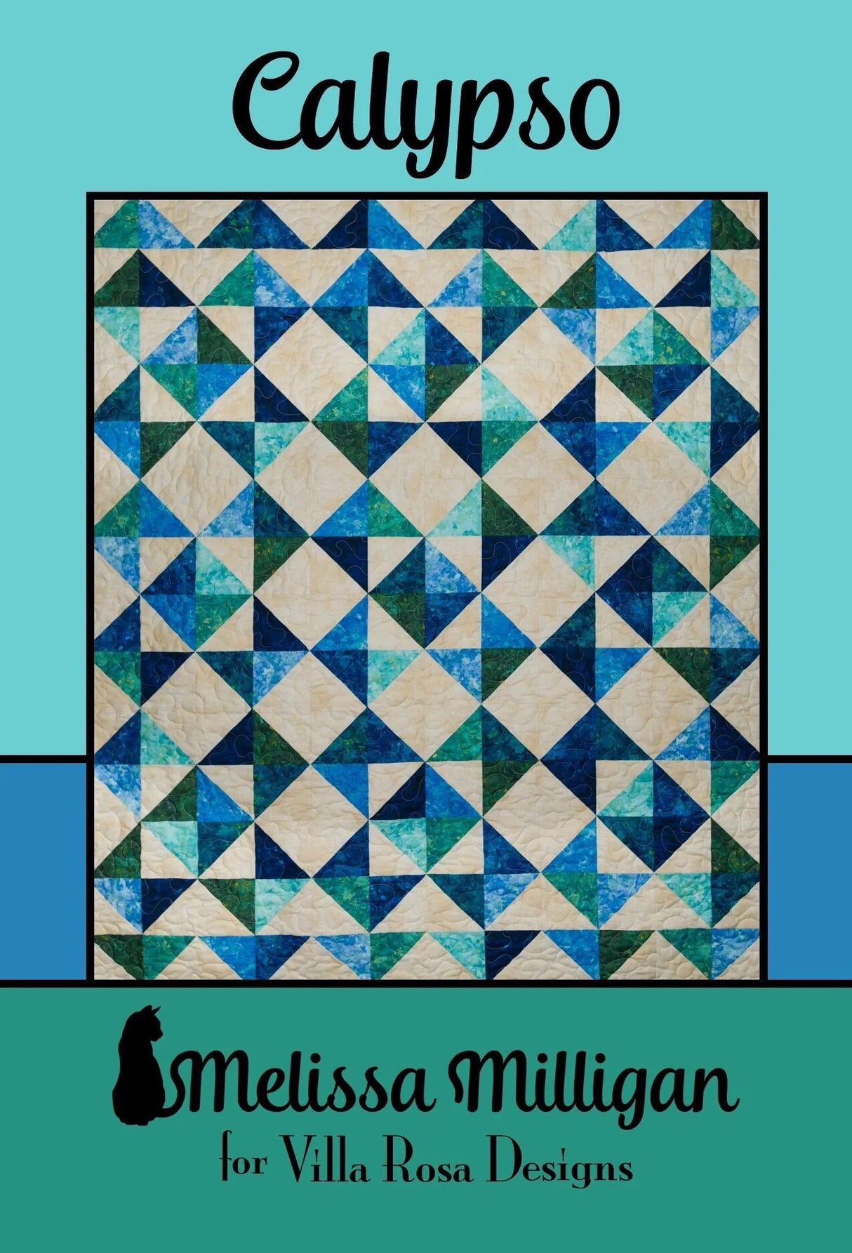 Calypso Printed Pattern Villa Rosa Designs Size 48" x 56"