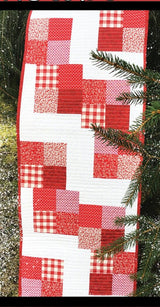 Snowberry Table Runner Quilt Pattern Card by Villa Rosa Designs finished size 18in x 63in