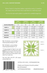 Prairie Tracks Printed Pattern Only CJ 103 From Cotton and Joy by Fran in Four Sizes for a Confident Beginner