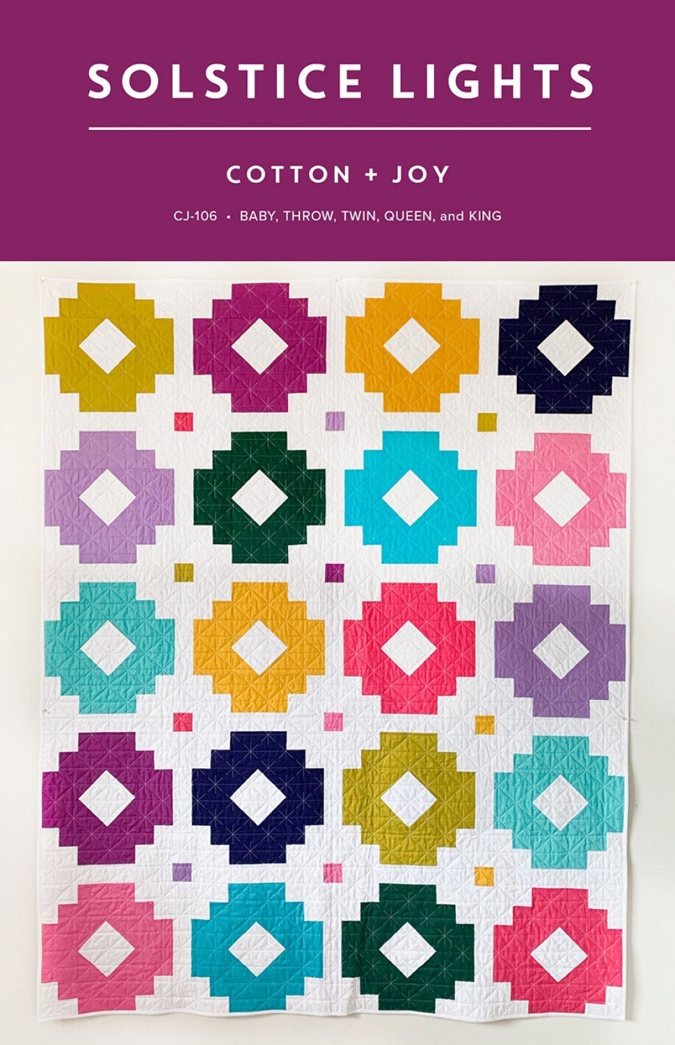 Solstice Lights Printed Pattern CJ106 by Fran of Cotton + Joy.