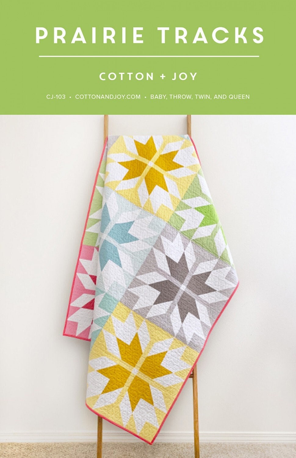 Prairie Tracks Printed Pattern Only CJ 103 From Cotton and Joy by Fran in Four Sizes for a Confident Beginner