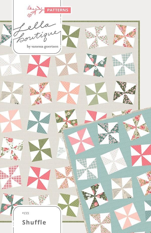 Shuffle Printed Quilt Pattern by Lella Boutique LB133 Vanessa Goertzen, Final Size: 66"x77"