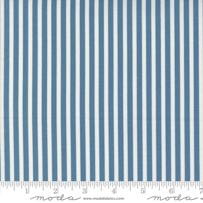 Shoreline Simple Stripe Medium Blue 55305-13 by Camille Roskelly Sold in 1/2 yard Increments