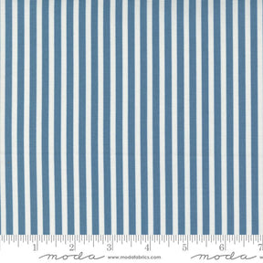 Shoreline Simple Stripe Medium Blue 55305-13 by Camille Roskelly Sold in 1/2 yard Increments