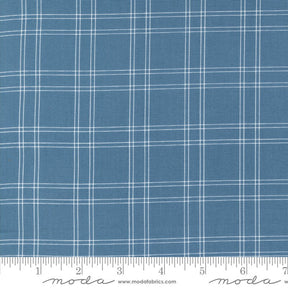 Shoreline Plaid Medium Blue 55302-13 by Camille Roskelly Sold in 1/2 yard Increments