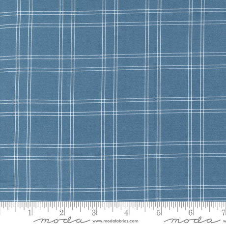 Shoreline Plaid Medium Blue 55302-13 by Camille Roskelly Sold in 1/2 yard Increments