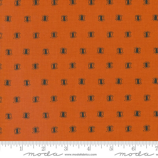 Noir Watching Eyes Pumpkin Yardage 11546-14 by Alli K Design Sold in 1/2 yard increments