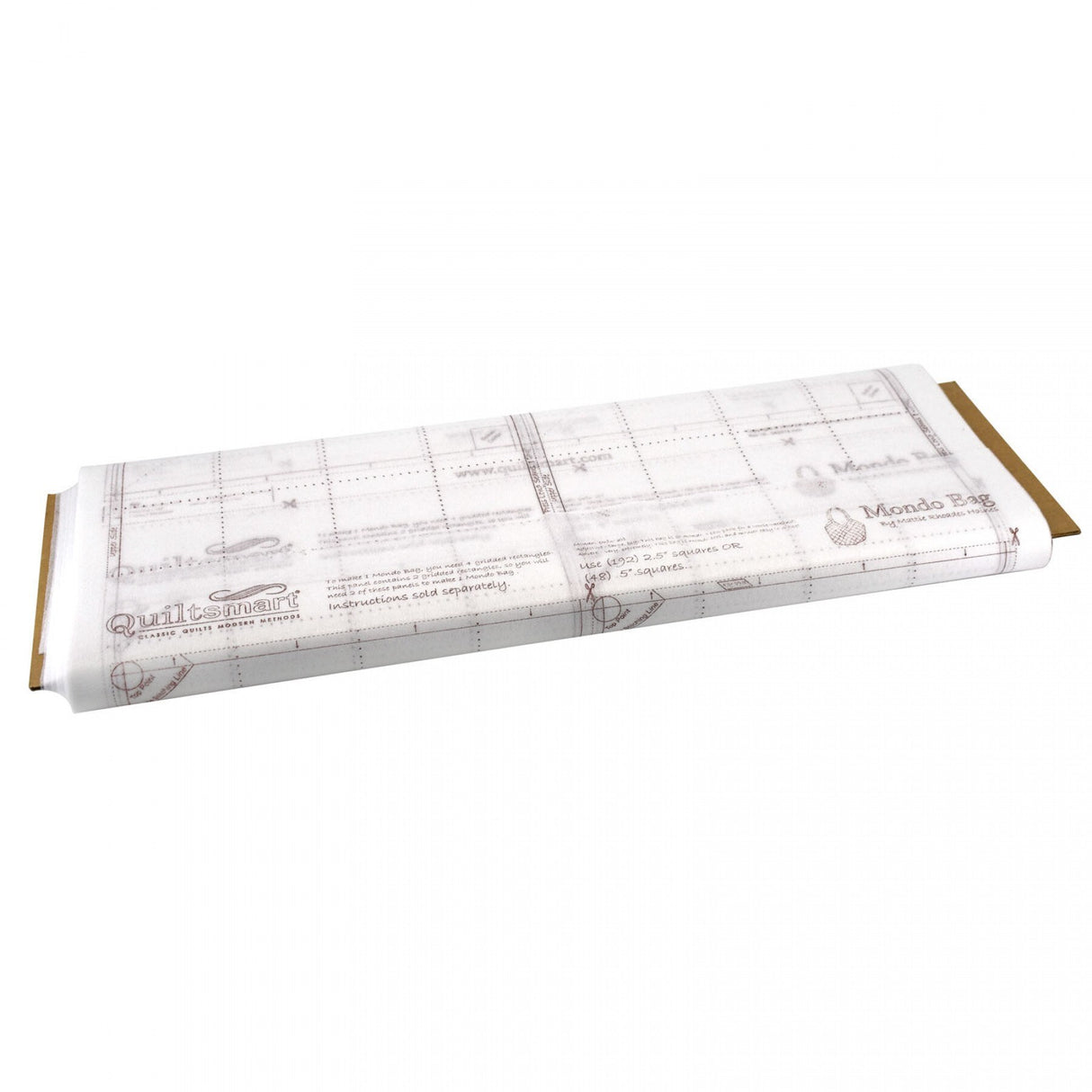 Mondo Bag Printed Interfacing ONLY - No Pattern included - by Quiltsmart - Refill you will receive 2 panels used to make one Mono Bag