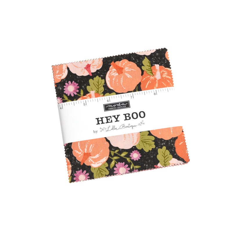 Hey Boo 5 inch Charm Pack 5210PP by Lella Boutique for Moda Fabrics bin 69