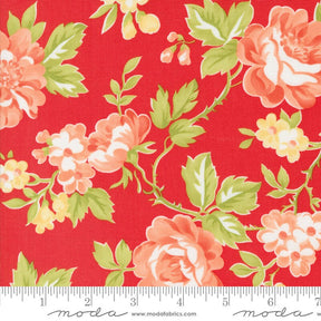 Jelly & Jam Summer Bloomers Strawberry Yardage 20490-14 by Fig Tree and Co. for Moda Fabrics Sold in 1/2 Yard Increments