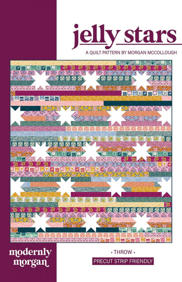 Jelly Stars MM-026 PAPER Quilt Pattern for Modernly Morgan 64 x 72