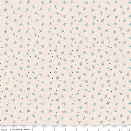 Autumn Latte Sprig Yardage C14663-LATTE Sold in 1/2 Yard Increments cut continuously