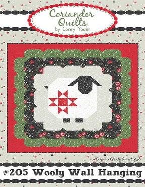 Wooly Wall Hanging quilt pattern by Coriander Quilts CQ205 Quilt Size: 40" x 40"